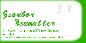 zsombor neumuller business card